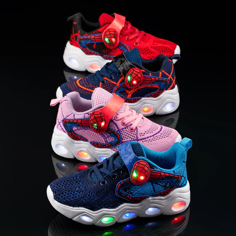 

Disney children's cartoon spiderman non-slip soft sole casual shoes sports shoes boys and girls student running shoes