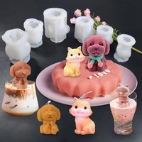 3d toy teddy dog silicone mold fondant ice block moulds chocolate mould cake decorating tools kitchen baking accessories 2020