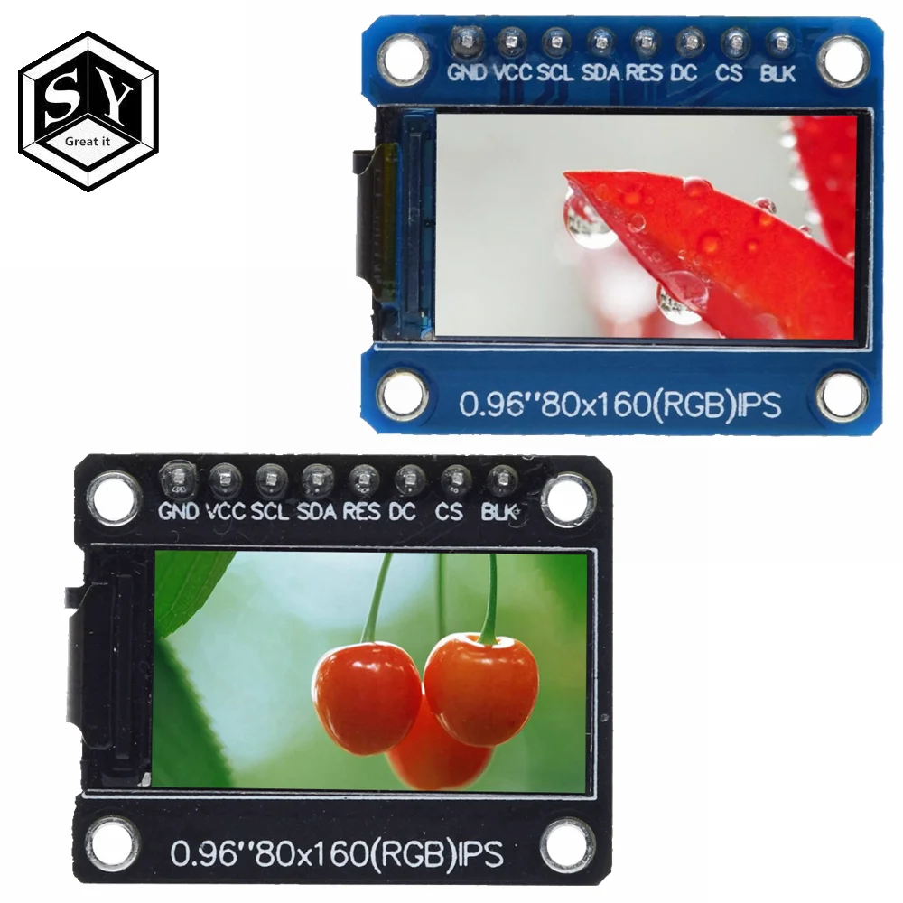 TFT-дисплей 0 96 дюймов IPS 8P SPI HD 65K полноцветный ЖК-модуль ST7735 Привод IC 80*160 (не OLED) для
