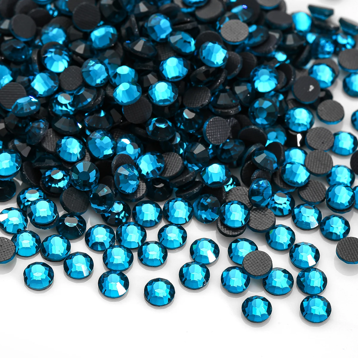 Стеклянная прозрачная стразы горячей фиксации Плоская задняя поверхность