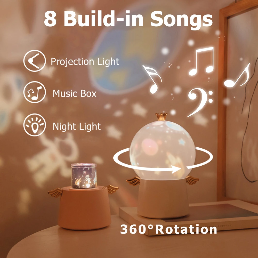 

Starry Sky Night Light Projector Star Light Children LED Night Lamp Bedroom Decor Baby Kids Table Lamp