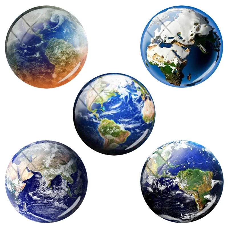 Модные стеклянные кабошоны с изображением планеты и земли JOINBEAUTY 12 мм/15 мм/16 мм/18