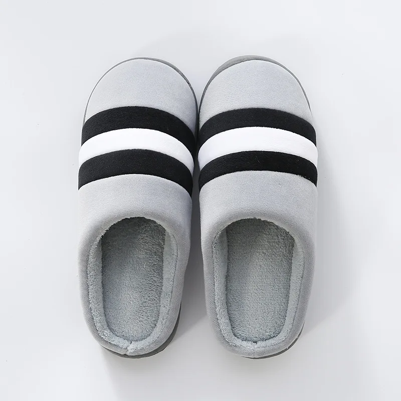 

Winter Indoor Mens Slippers House Plush Soft Cotton Slippers Non-slip Floor Bedroom Shoes Home Women Slides Plush Slippers Male