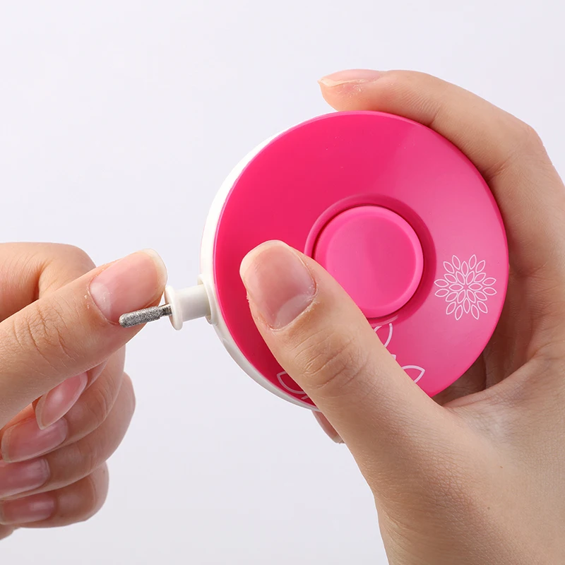 1 шт. красочные электрические сверла для ногтей буферная пилка 7 наконечников