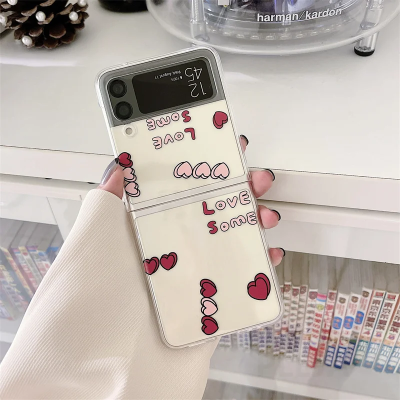 Чехол для телефона с милым помпоном Samsung Galaxy Z Flip 4 3 Flip3 ZFlip3 ZFlip4 | Мобильные телефоны