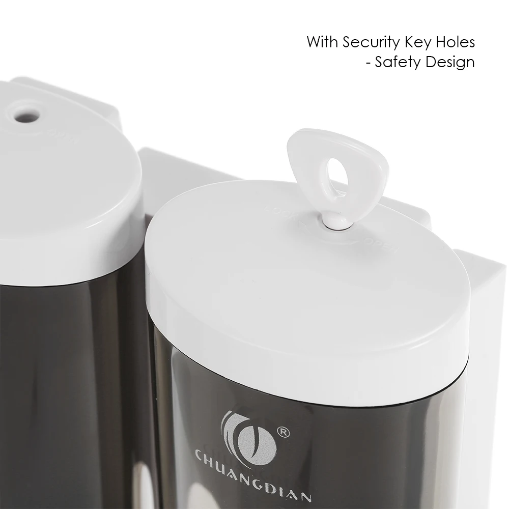 Ручной дозатор мыла CHUANGDIAN с двусторонней пенной лентой настенное крепление