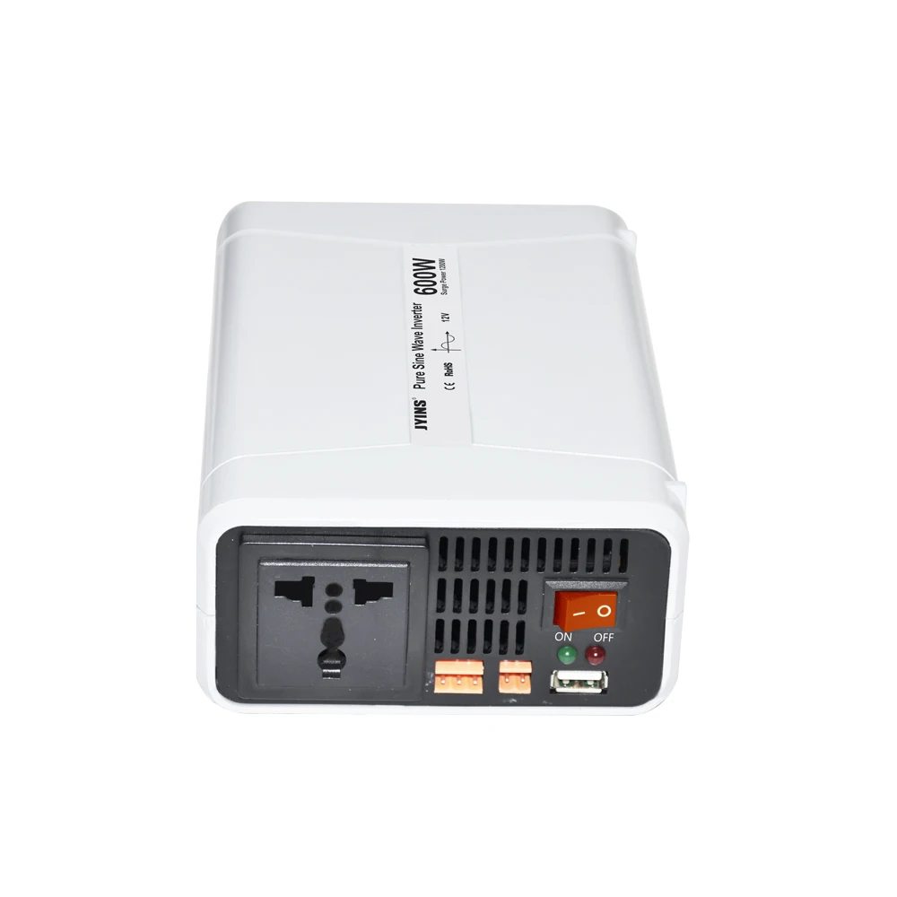

Plastic Shell 600va Pure Sine Wave Car Power Inverter 600w
