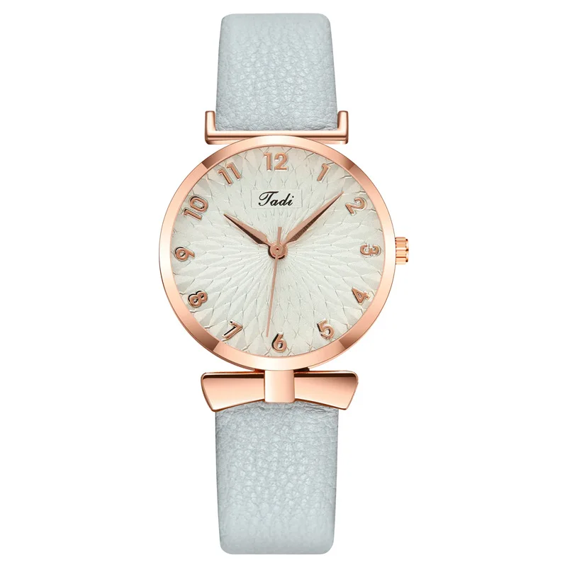 

Korean Style Elegant Lady Pu Belt Quartz Watch Student Minimalist Generous Fashion Watch Female Factory in Stock