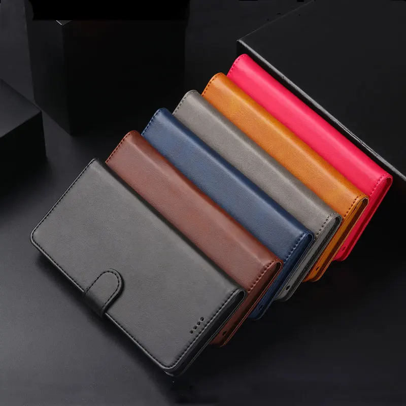 Чехол-кошелек для Xiaomi Redmi Note 8 Pro, кожаный чехол-книжка, чехол для телефона Redmi Note 8 T, роскошный защитный чехол коричневого цвета