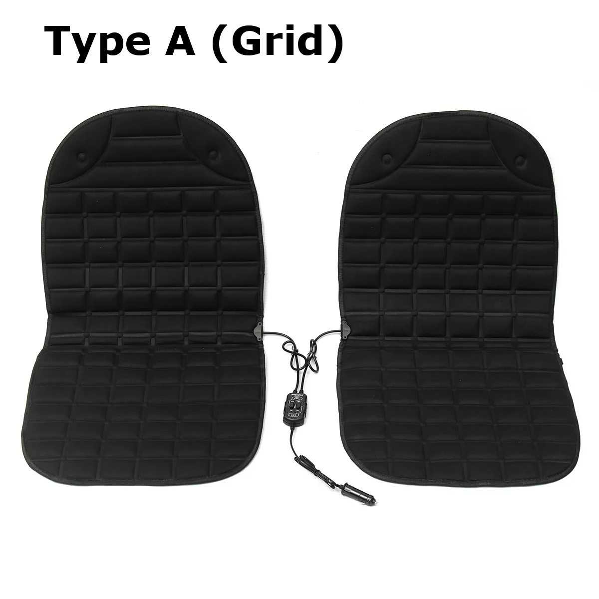 2pcs 12v universal fast thicken heated car seat cushion cover electric heater winter warmer heating pad free global shipping