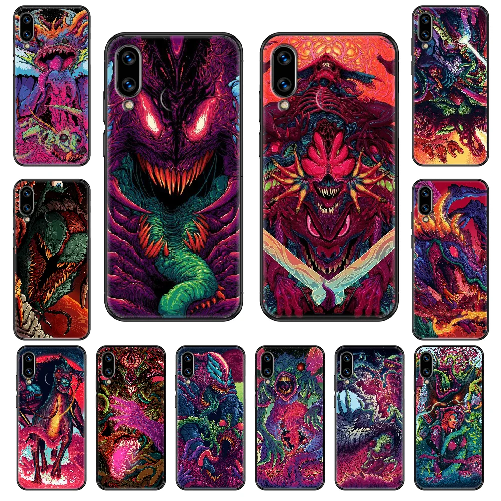 Чехол для телефона Cs go Hyper Beast Huawei Honor Mate 5 7 8 9 10 20 i A X Lite Pro черный водонепроницаемый