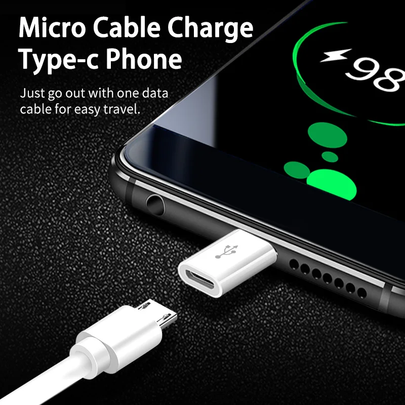 Адаптер ANMONE с Micro USB Мама на USBC папа конвертер для Huawei Mate 20 Pro P20 P30 Xiaomi Samsung Usb