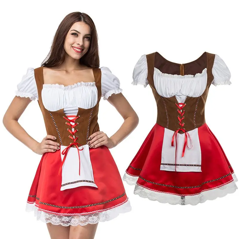 Oktoberfest женское сексуальное кружевное платье на Хэллоуин для ролевых игр сцены