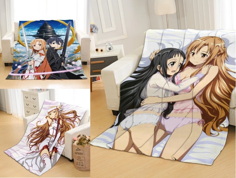 Одеяло с мультяшным рисунком из аниме Сан-меч банное полотенце для сна