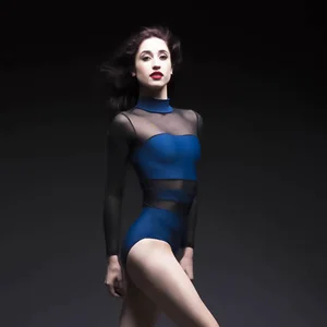 Трико для балета и танцев для взрослых, с вырезом на спине
