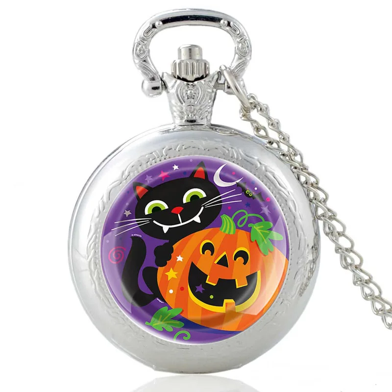 Новое поступление винтажные кварцевые карманные часы с изображением черной