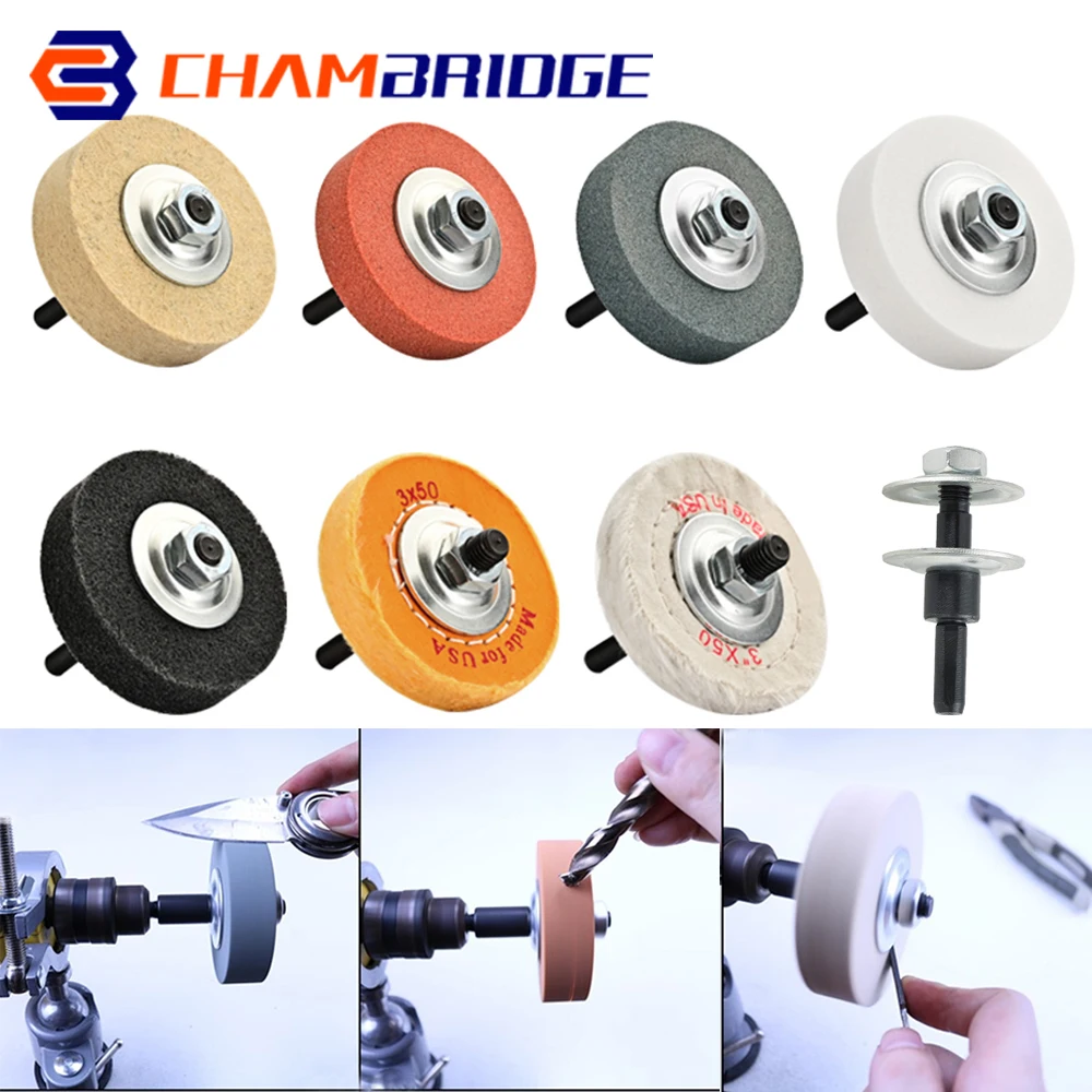 

75mm Grinding Wheel Polishing Pad Buffing Wheel Polishing Grinding Disc Emery Abrasive Disc For Metal Bench Grinder Rotary Tool