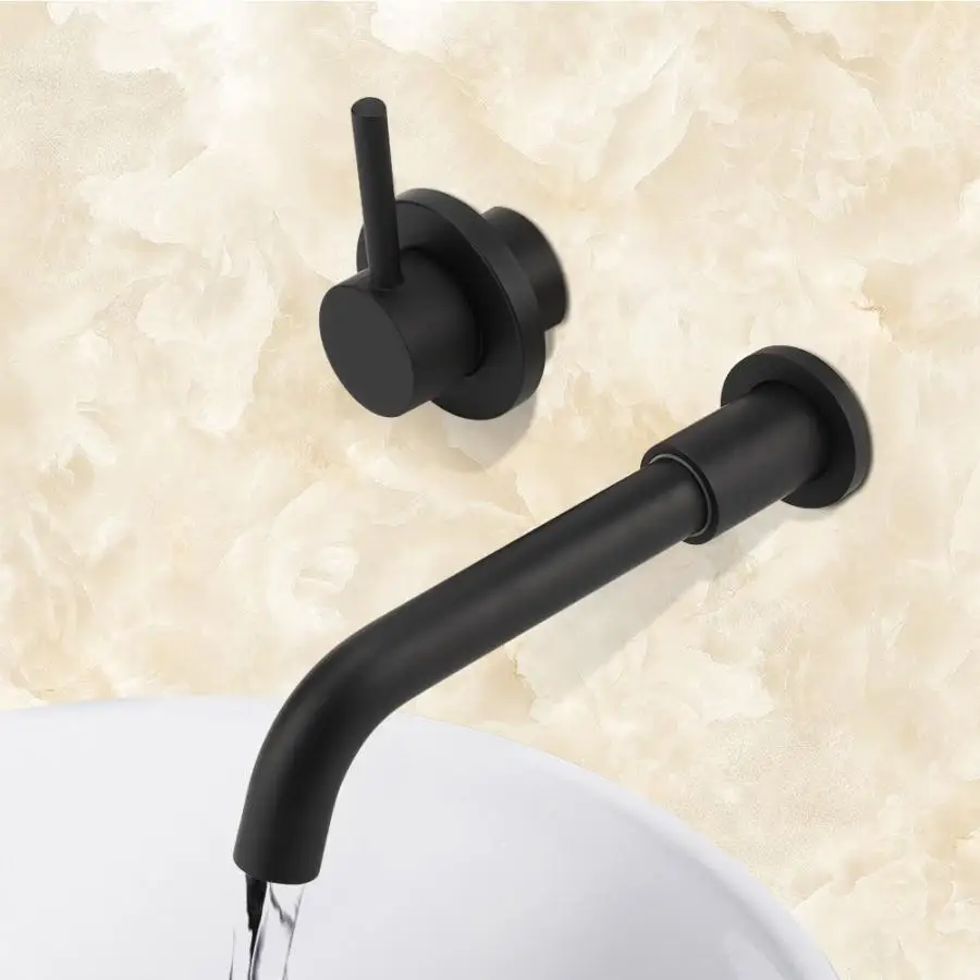 Robinet salle de bain латунный кран для горячей и холодной воды Скрытый раковины в ванной