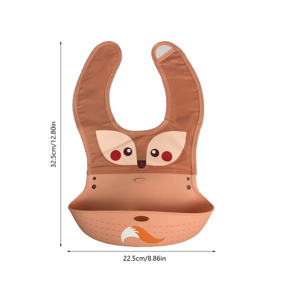 

Baby Bibs Waterproof Silicone Feeding Baby Saliva Towel Newborn Cartoon Aprons Baby Bibs Adjustable Different Styles Of Bibs