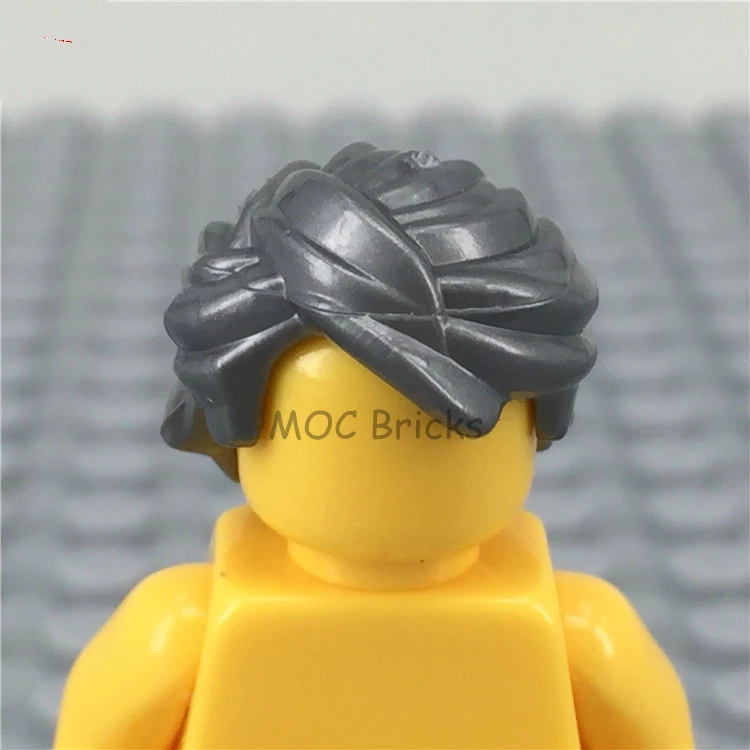 1004D 10 шт./лот кубики Moc DIY фигурки части мужские волосы Мини Аксессуары для кукол развивающие строительные блоки игрушки для детей рождественские подарки - Цвет: 1004D