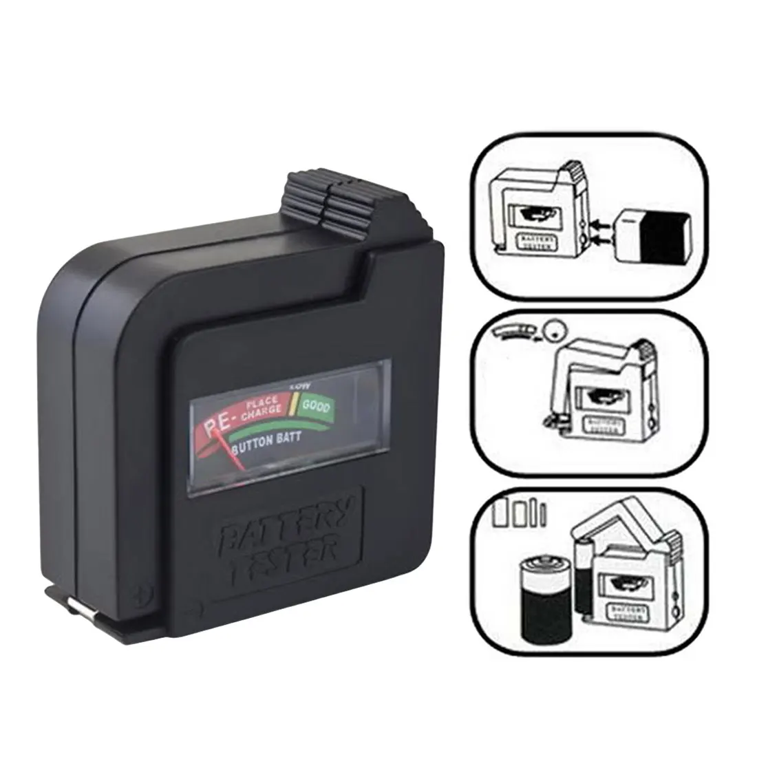 Ручной дизайн проверки сотового аккумулятора универсальная Кнопка батарея