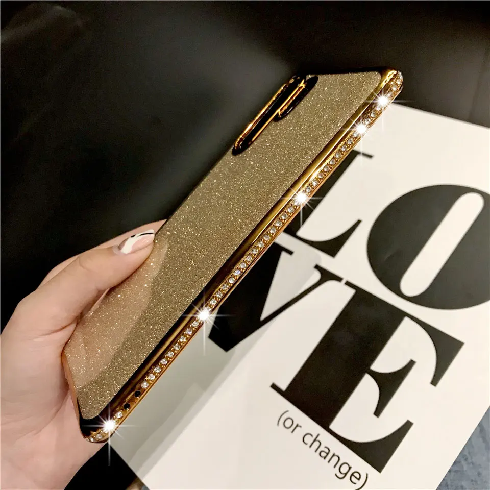 Блестящая рамка с алмазным покрытием блестящий чехол для huawei P30 Pro P20 Lite mate 30 20 10 Honor