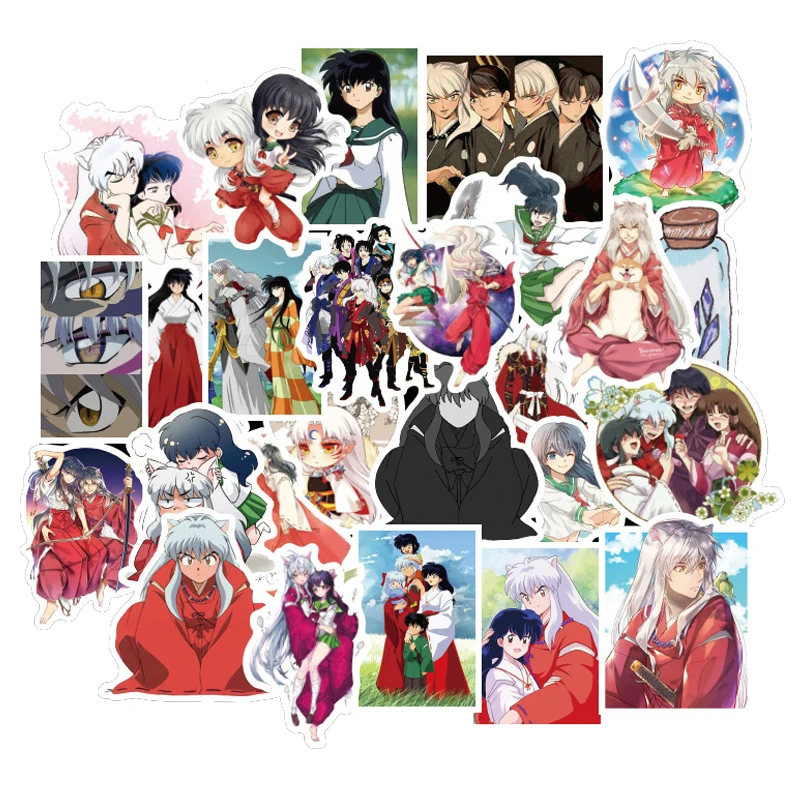 50 шт. японский классический аниме Inuyasha стикер s гитара из ПВХ ноутбук PS4 наклейка