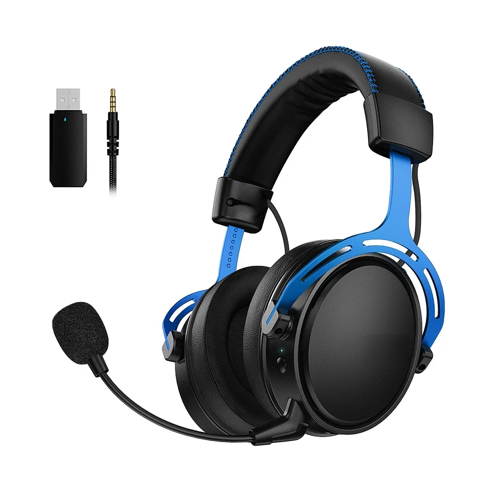 

2.4G Wireless Gaming Headset with Microphpne PS4 3.5mm Wired XBOX / PS4 Headsets with 50MM Driver Surround Sound for PC