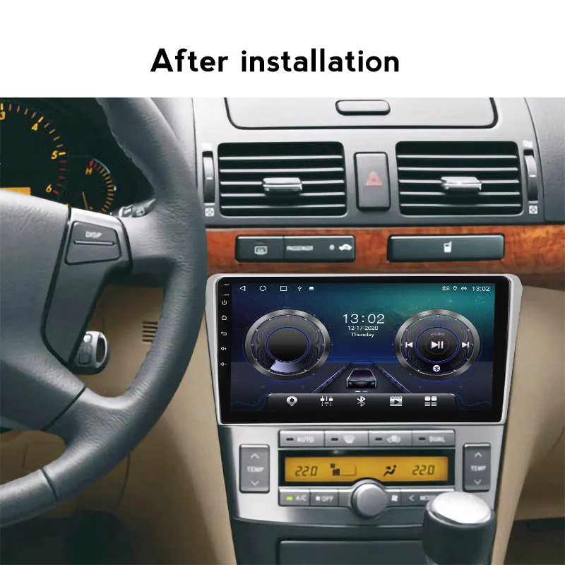 Автомагнитола 2 DIN на Android 11 с ОЗУ 6 ГБ + 128 Гб DSP для TOYOTA Avensis 2002-2008 мультимедийный