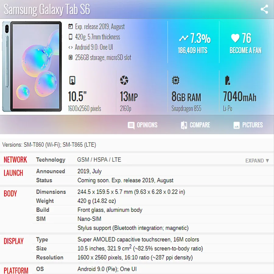 3D кот Тигр PU кожаный чехол для Samsung Galaxy Tab S6 10 5 2019 SM T865 T860 защитный планшета +