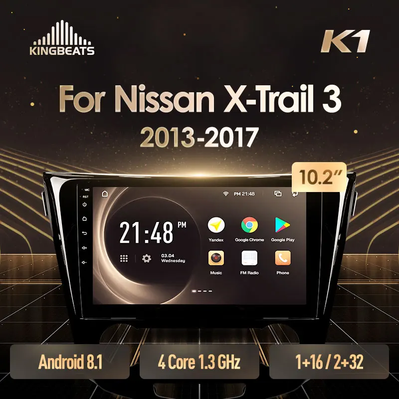 KingBeats штатное головное устройство For Nissan X Trail xtrail 3 T32 2013 2017 Qashqai 2 J11 GPS автомагнитола