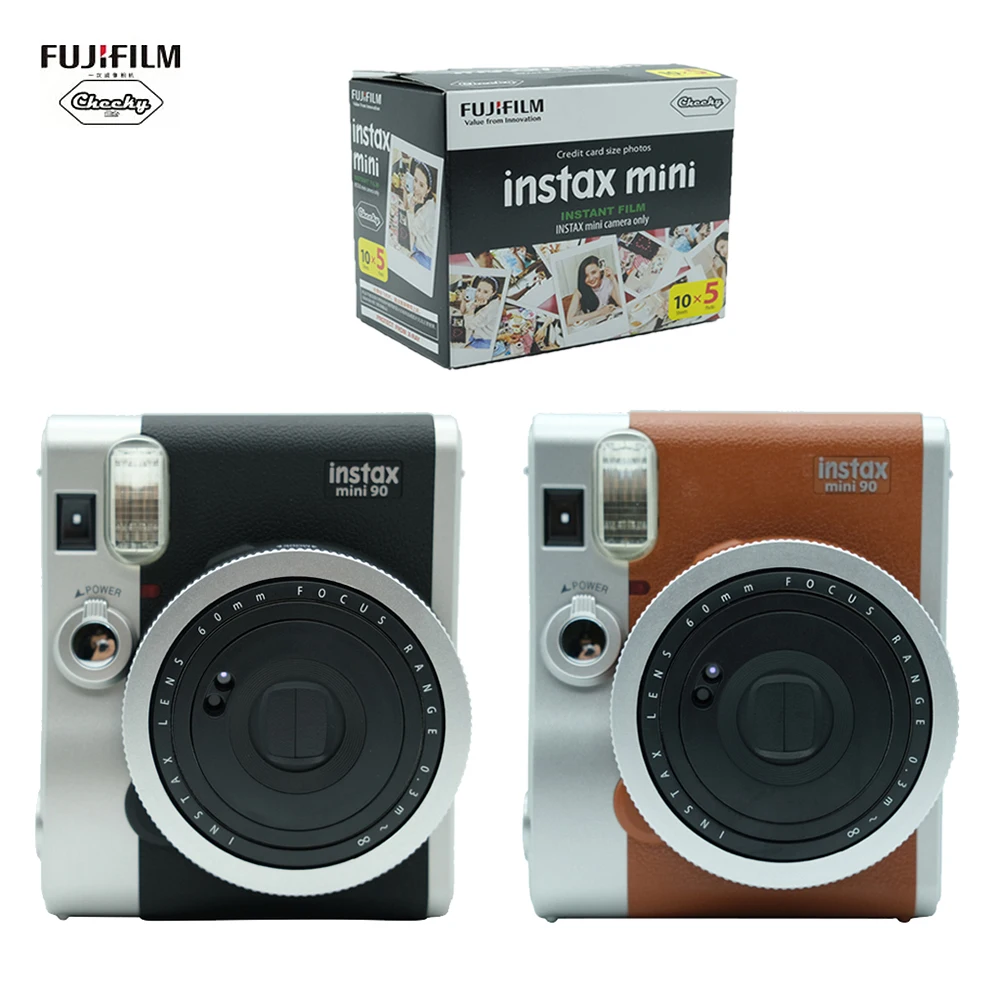 Оригинальная фотокамера Fujifilm Instax Mini 90 Мгновенной Печати рождественский подарок |