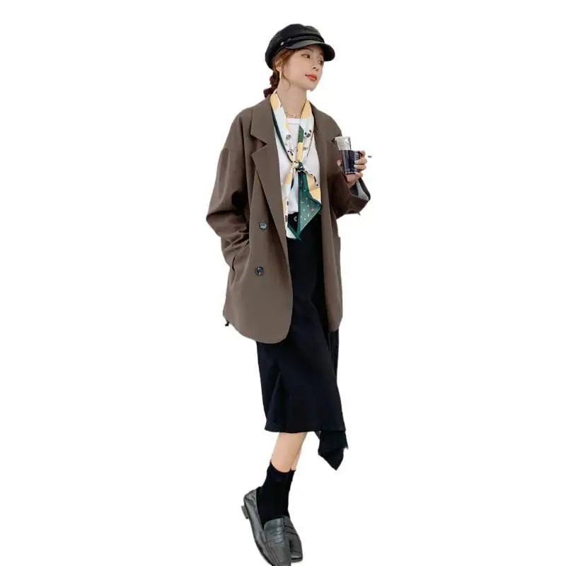 

French small suit female design sense spring 2021 new small Korean version of the British style suit jacket