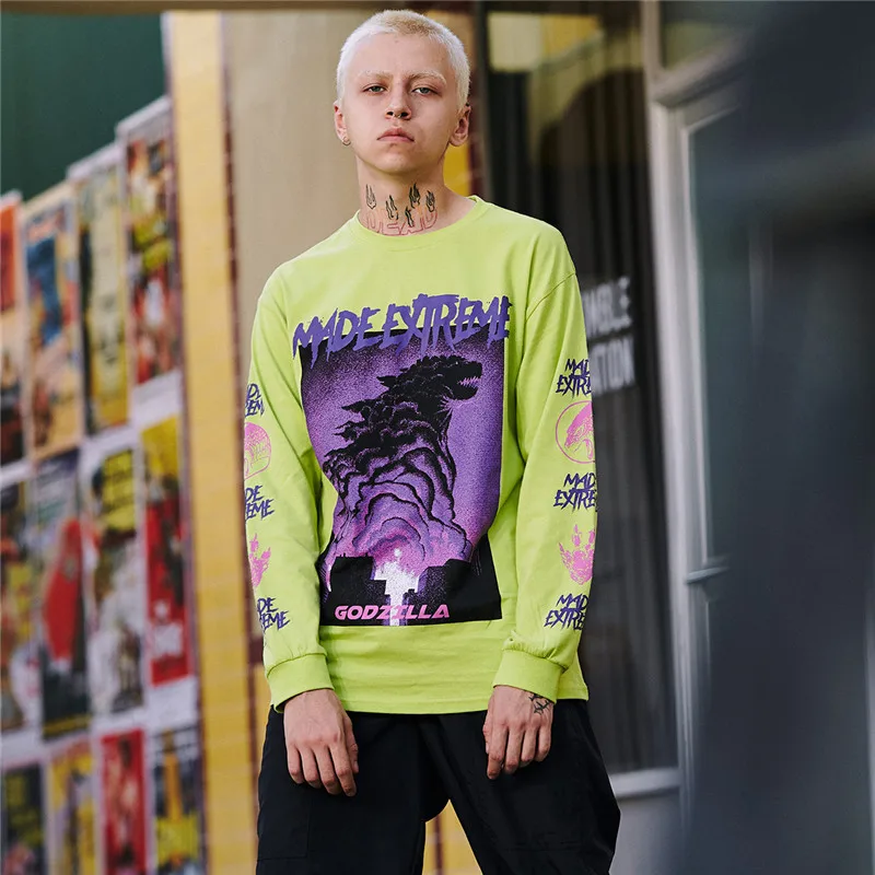 

2019 Anime 3d Printed T-shirts Men Cotton Long Sleeve Japanese Streetwear Funny T Shirt Harajuku Hip Hop Casual Tshirts Tops Tee