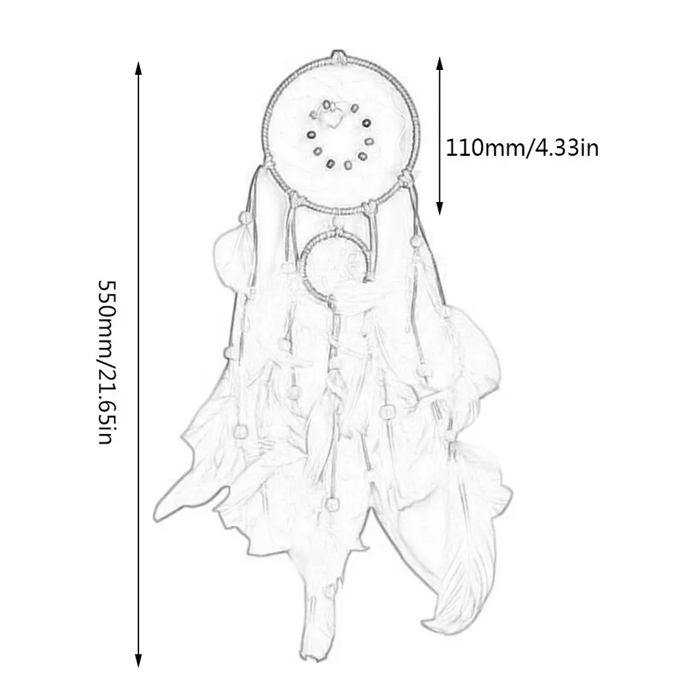 

Charming Bedroom Handmade Indian Style Dream Catcher Net With Feathers Wall Hanging Dreamcatcher Craft Gift Home Decoration