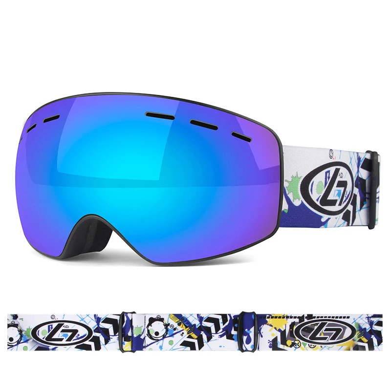 Детские лыжные очки зимние уличные спортивные анти-УФ ветрозащитные защитные