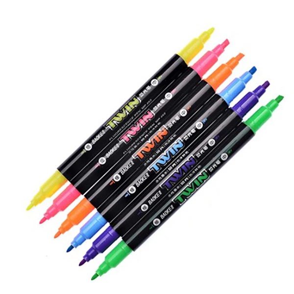 Маркеры с двумя наконечниками для рисования и рекламы 1 шт.|Маркеры| |