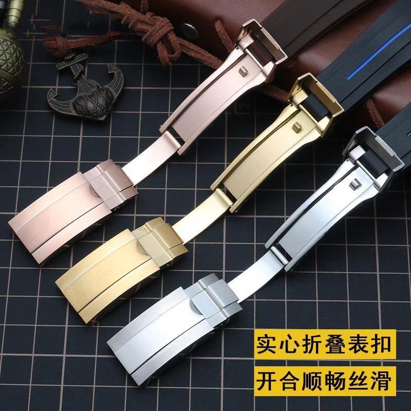 For Rolex Omega DAYTONA WATER GHOST Yacht-Master SUBMARINER Silicone Watch Bracelet Watch Accessories Rubber Watch Strap 20mm