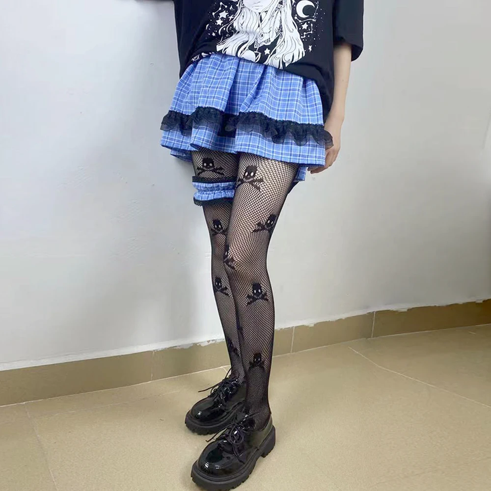 

8 Color Gothic Spice Girls Skirt Harajuku Women Red Pink Purple Blue Lace Plaid Skirts Y2k Punk Kawaii Lolita Cake MIni Skirts