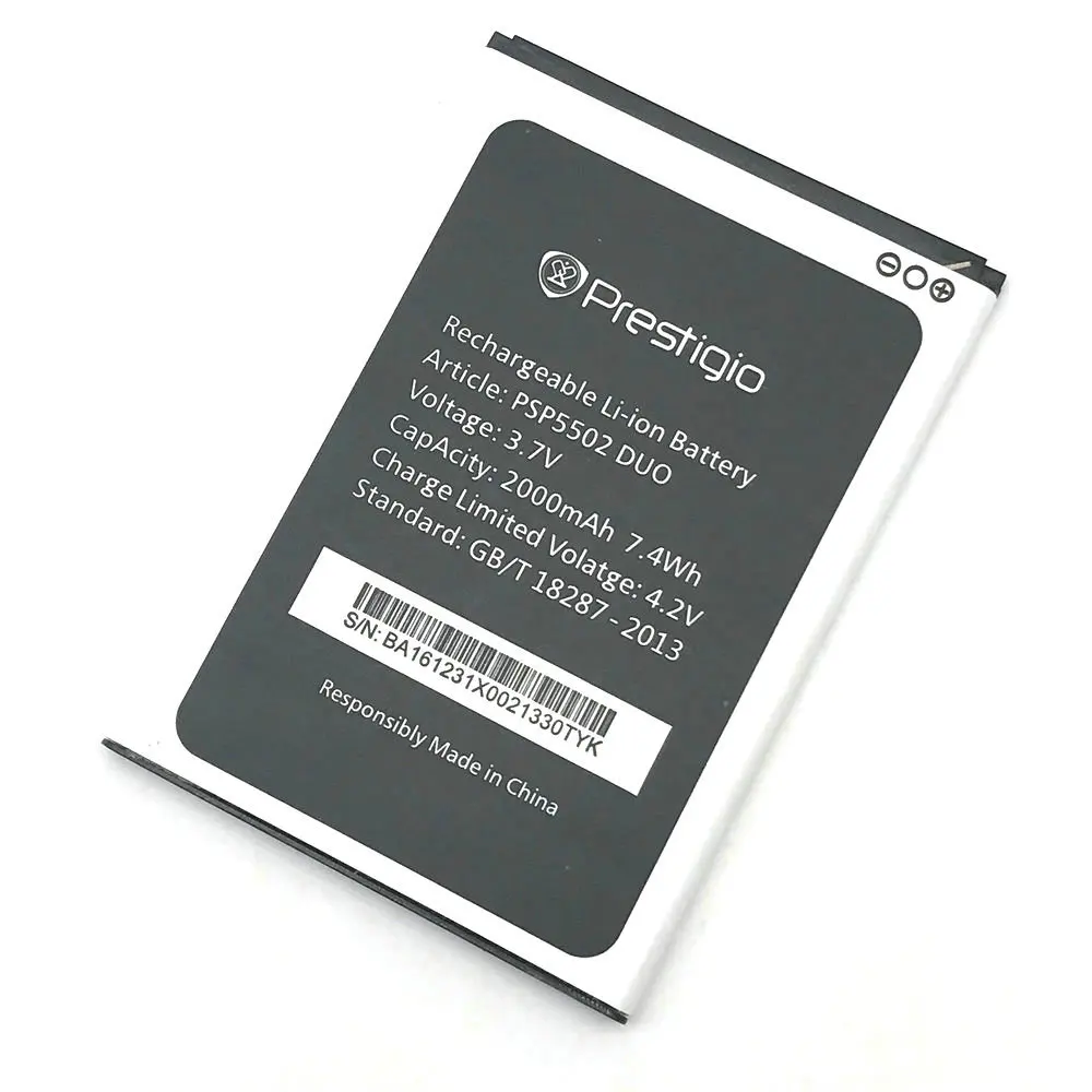 Новый PSP5502 DUO 3 7 V 2000mAh аккумулятор для телефона Prestigio Muze A5 / Wize N3 PSP3507 PSP3507|battery for|battery