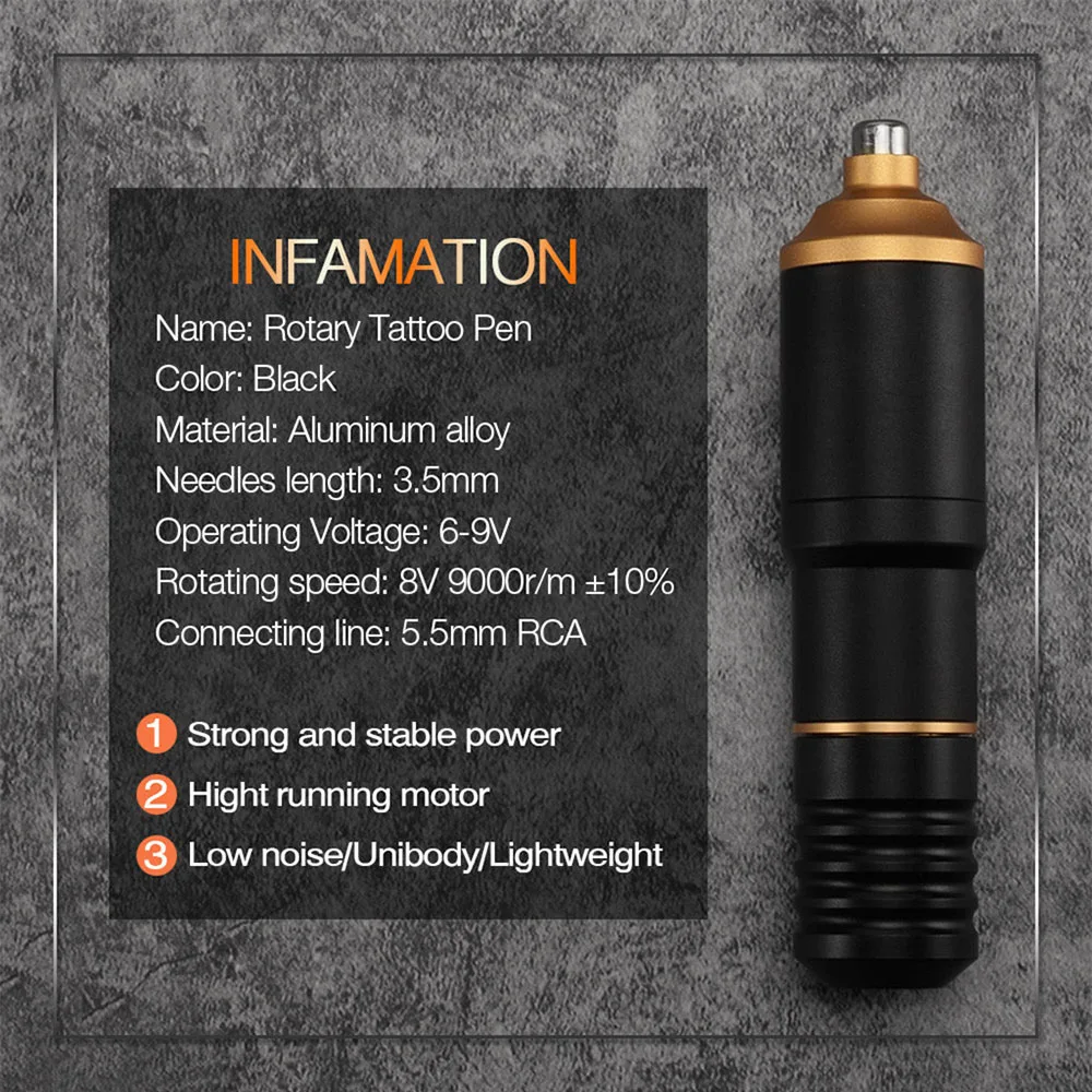 1 шт. ротационная тату-машинка из алюминиевого сплава для Подводки теней