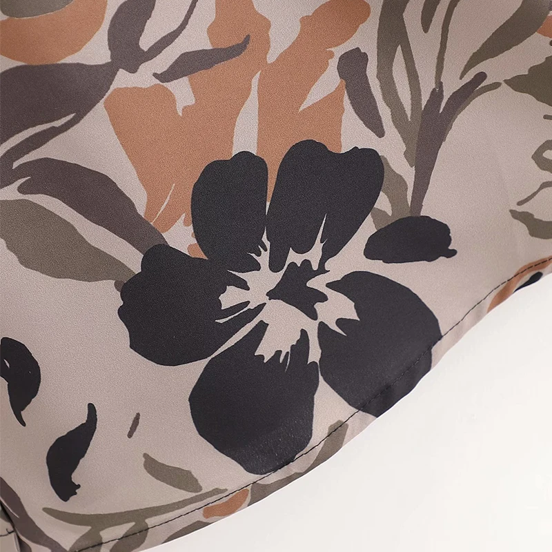 

2020 Summer Women Vintage Shirts Dress Wrist Sleeve Sashes Bow Tie Print Knee-Length Female Elegant Street Dresses Vestidos