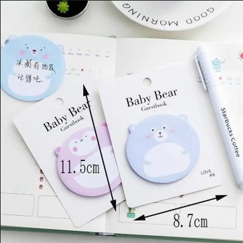 Клейкие заметки Rilakkuma милые простыни для записей канцелярские товары