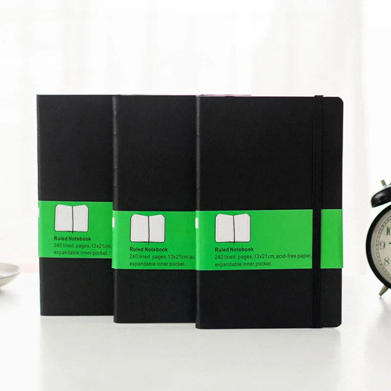 Прямая поставка с фабрики, блокнот, канцелярские принадлежности, Moleskine, классический, Завязывающийся, эта пустая сетка, горизонтальный толстый блокнот