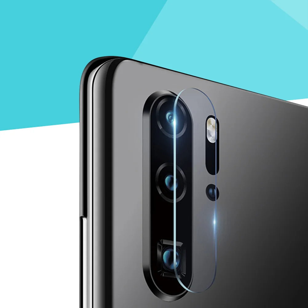 

4Pcs Transparent Lens Films Camera Lens Protector Flexible Glass Lens Film Compatible for Huaiwei P30