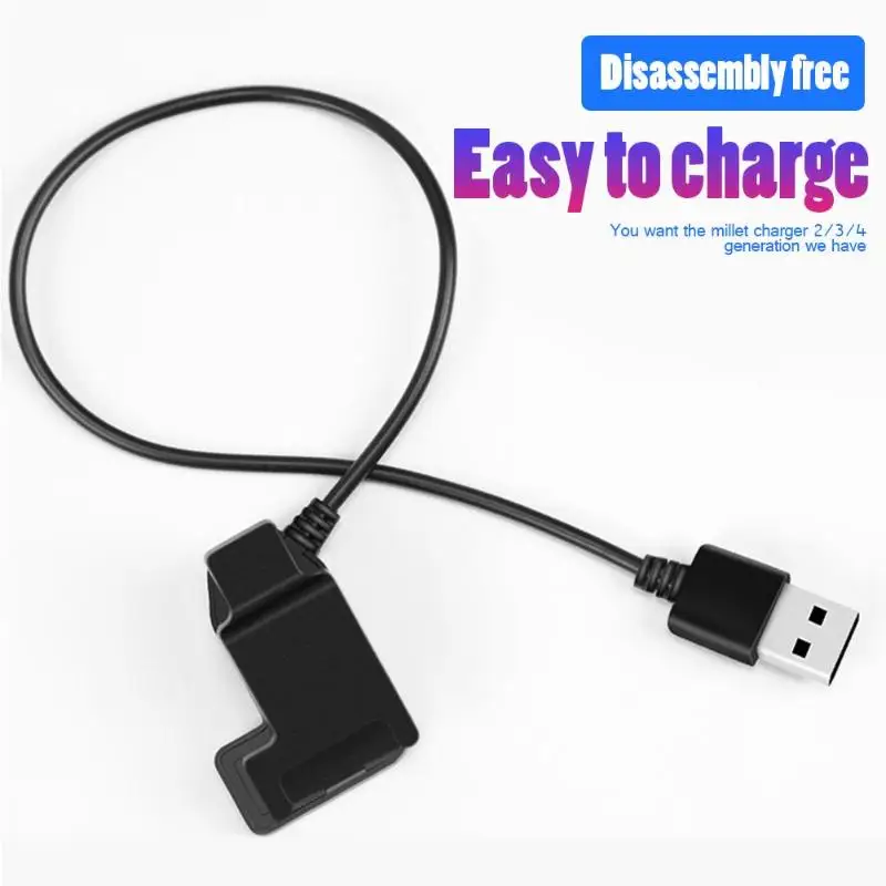 Разборки- Зарядное устройство адаптер 13/20/100 см зарядка через usb кабель для Xiaomi Mi Band 3/4/NFC умный Напульсники с креплением сзади Зарядное устройство