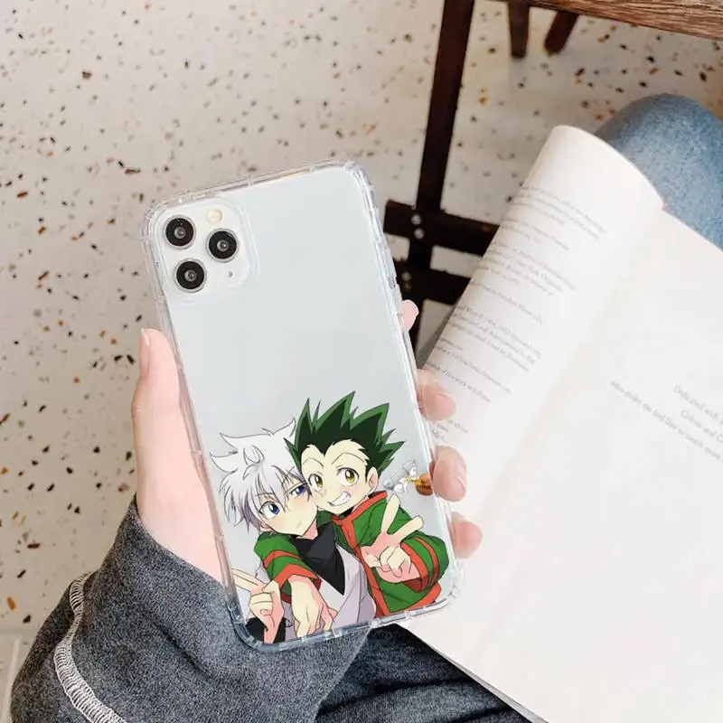 

Anime Hunter Hunters Phone Case Transparent for iPhone 11 12 mini pro XS MAX 8 7 6 6S Plus X 5S SE 2020 XR