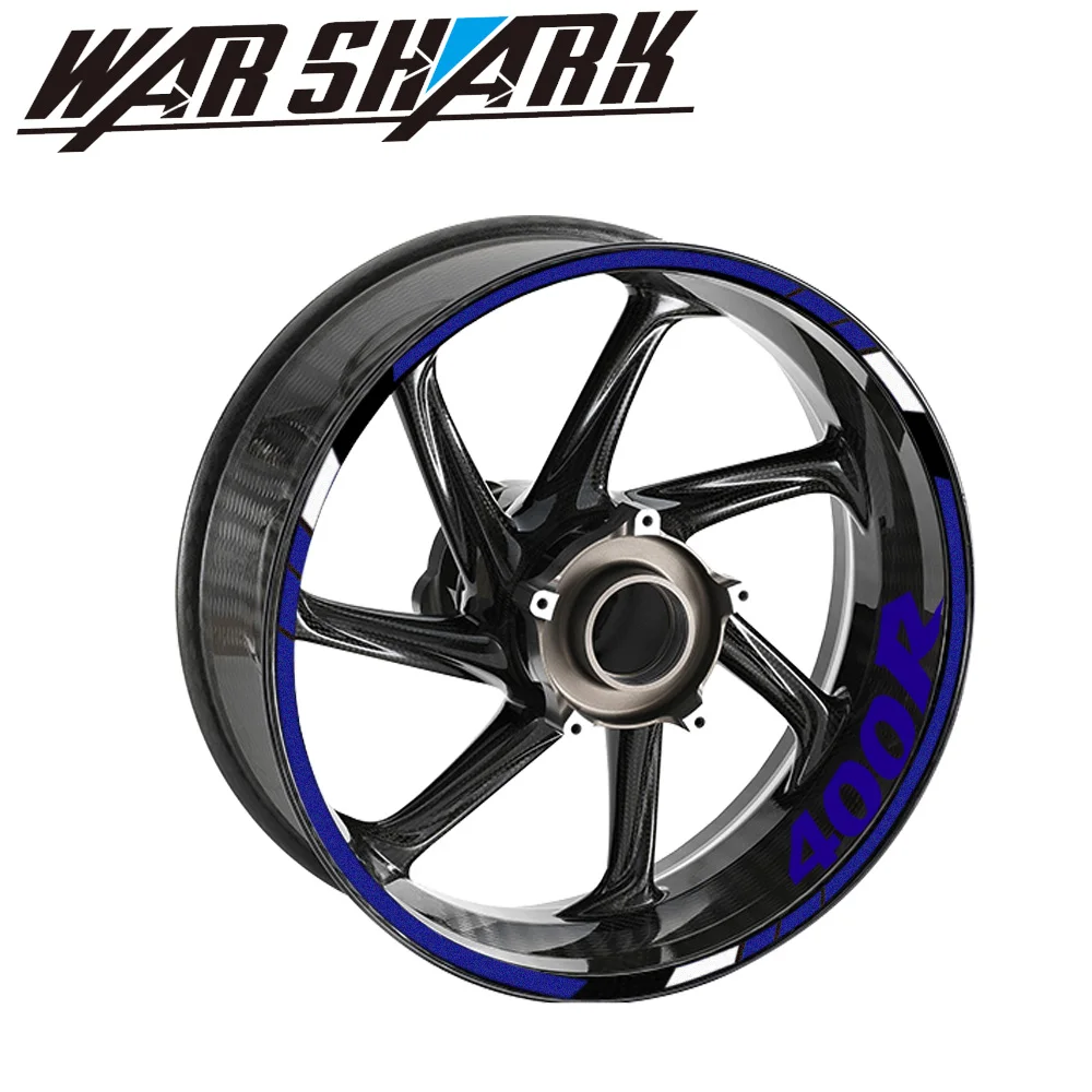 

High Style Motorcycle Wheel Stickers Reflective MotorBike Waterproof Rim Decals For Kawasaki Ninja 400R Ninja400R