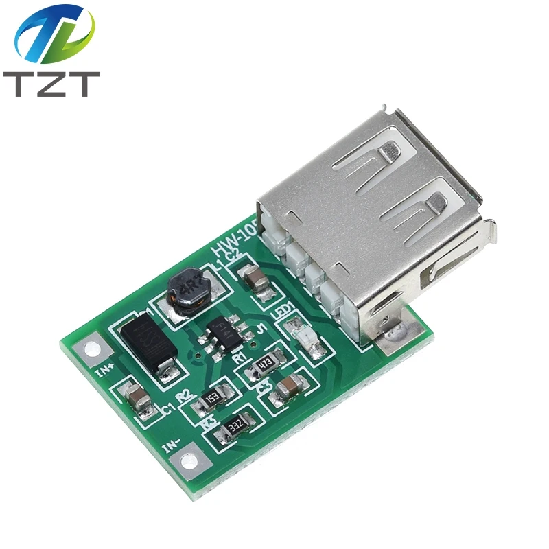 1 шт. Модуль повышения мощности от 3 В до 5 постоянного тока USB зарядное устройство 0
