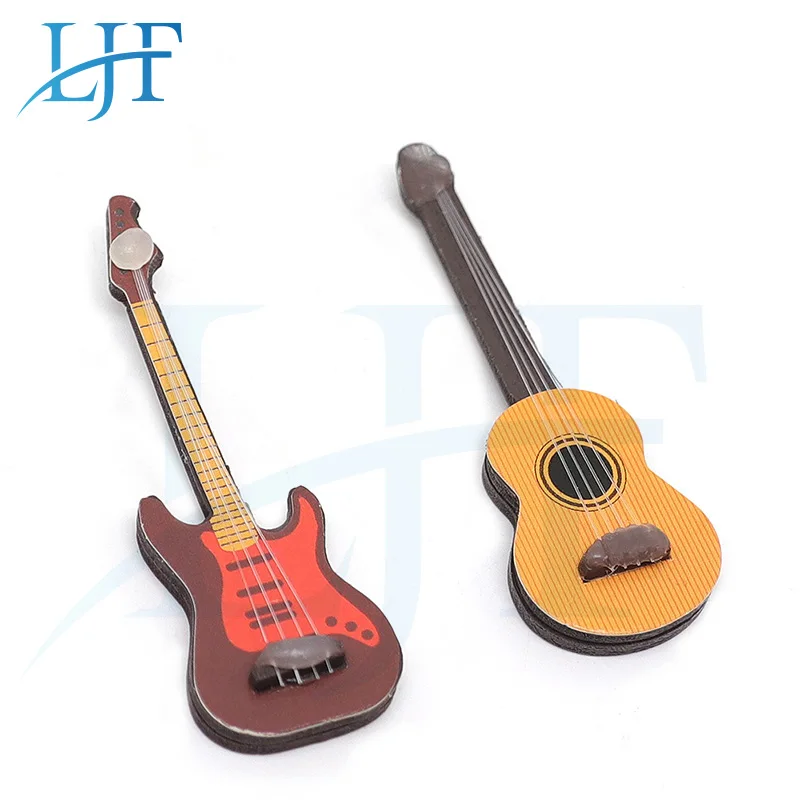 

Модель Электрической Мини-гитары LJF 1 шт., модель для 1/10 радиоуправляемого автомобиля, украшение, музыкальные инструменты, подарок на Рождество, L373